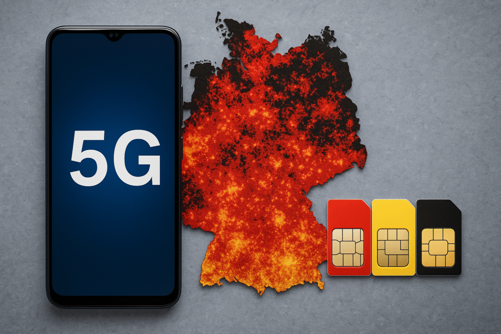 Mapa zasięgu i karty SIM – jak wybrać kartę SIM w Niemczech